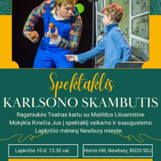 Raganiukes Teatro spektaklis Karlsono skambutis