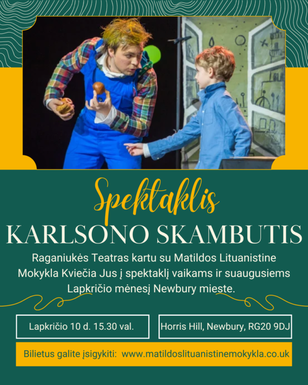 Raganiukes Teatro spektaklis Karlsono skambutis