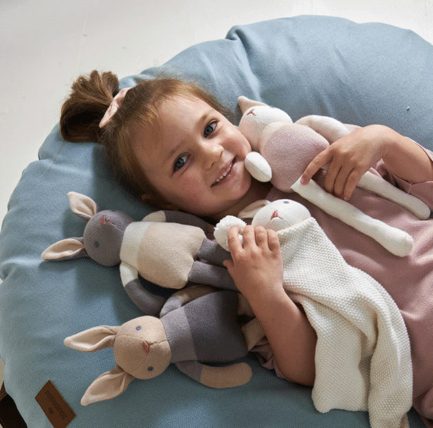 Baby Threads Grey Bunny Doll, ThreadBear
