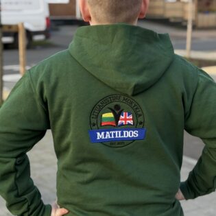 Matildos Lituanistinės Mokyklos Džemperis - Fruit of the Loom Classic 80/20 Vaikiškas Džemperis su Gobtuvu